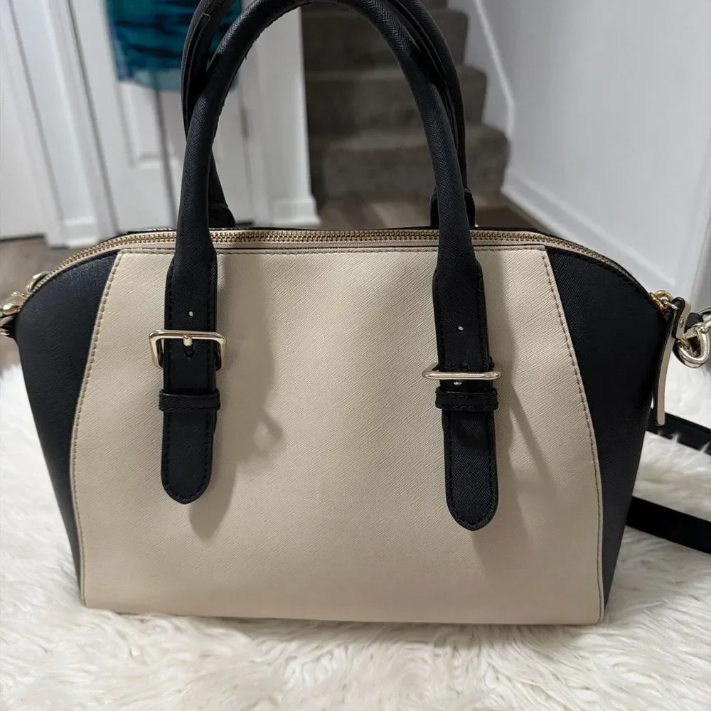 Kate Spade Black and Tan Satchel